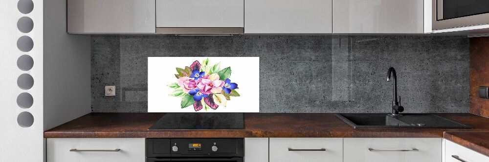 Cooker splashback Bouquet of flowers