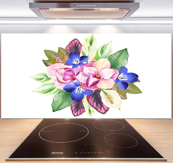 Cooker splashback Bouquet of flowers