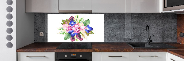 Cooker splashback Bouquet of flowers