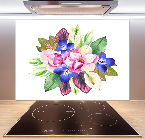 Cooker splashback Bouquet of flowers