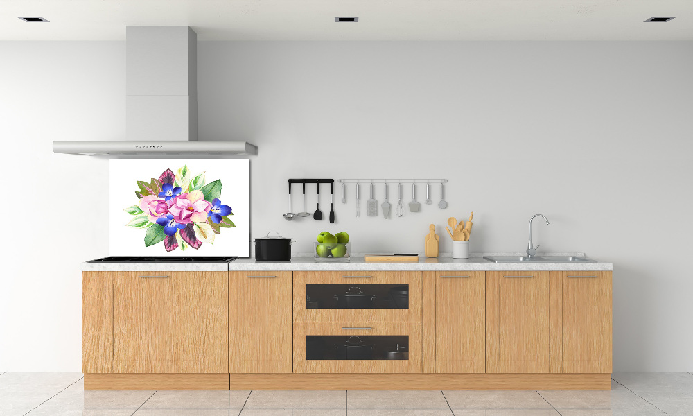 Cooker splashback Bouquet of flowers