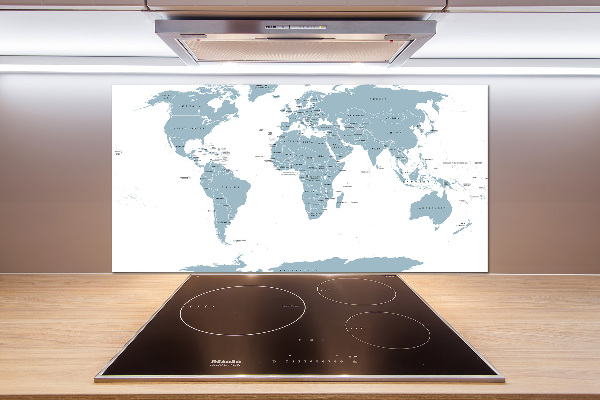 Cooker splashback Political map