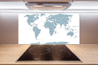 Cooker splashback Political map