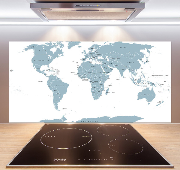 Cooker splashback Political map