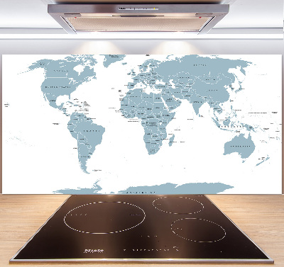 Cooker splashback Political map