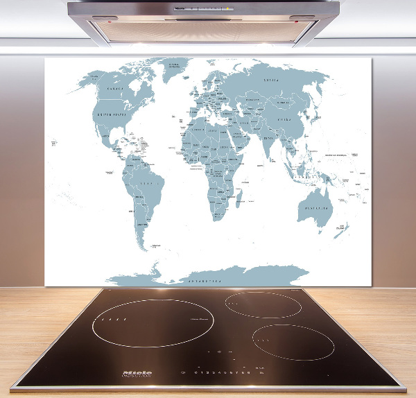 Cooker splashback Political map