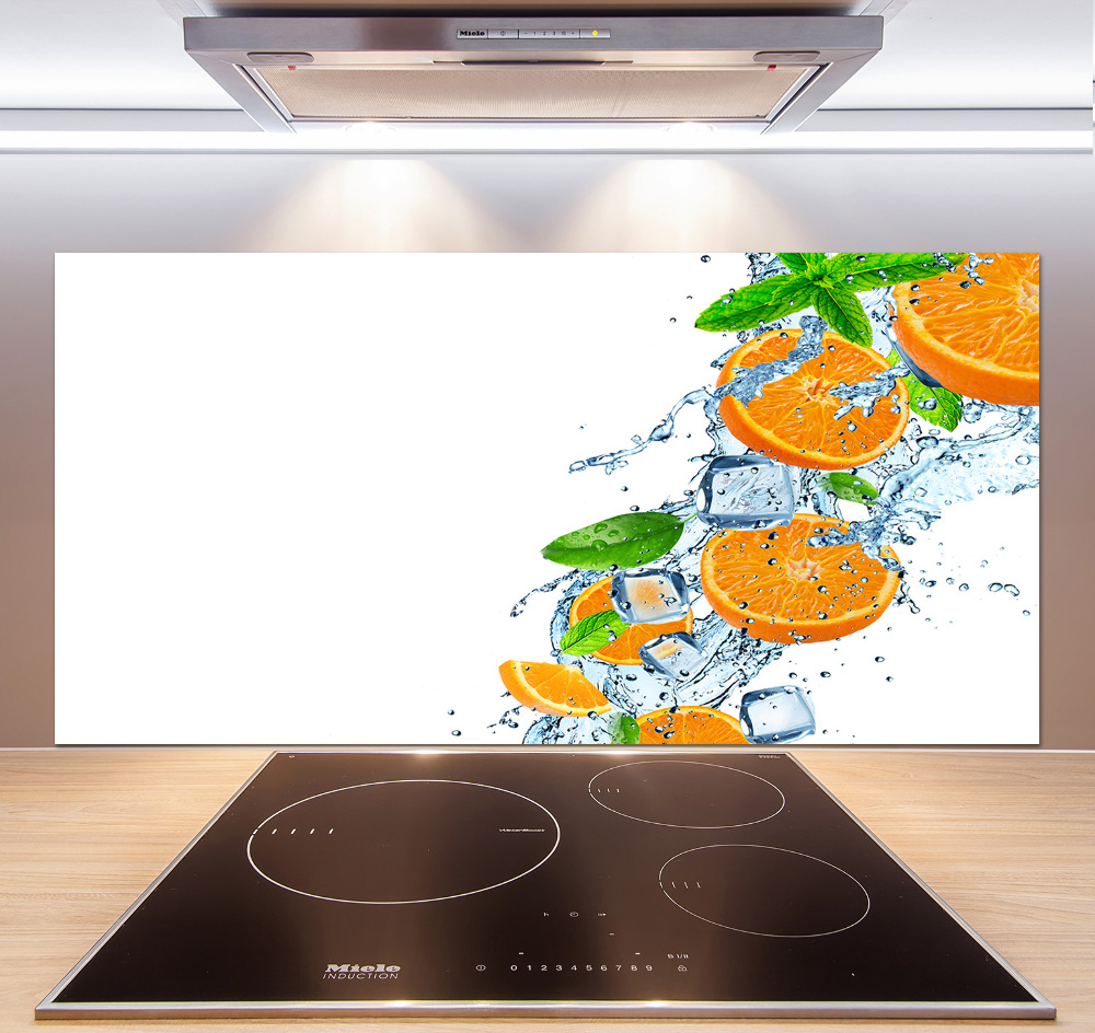 Cooker splashback Oranges