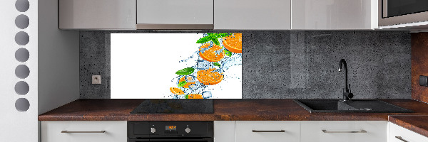 Cooker splashback Oranges