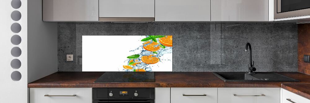 Cooker splashback Oranges