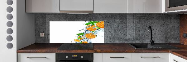 Cooker splashback Oranges