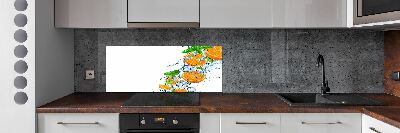 Cooker splashback Oranges