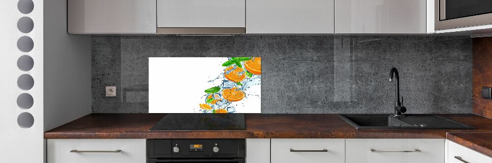 Cooker splashback Oranges