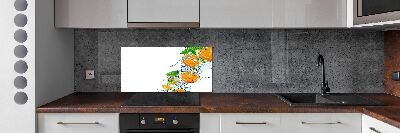 Cooker splashback Oranges