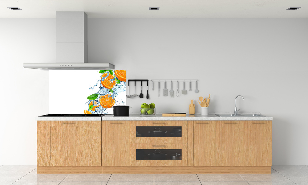 Cooker splashback Oranges