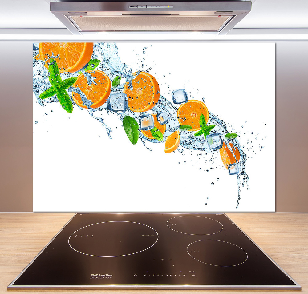 Cooker splashback Oranges