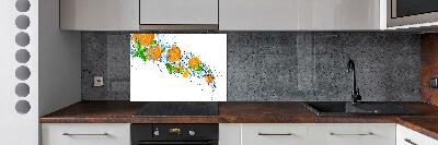 Cooker splashback Oranges