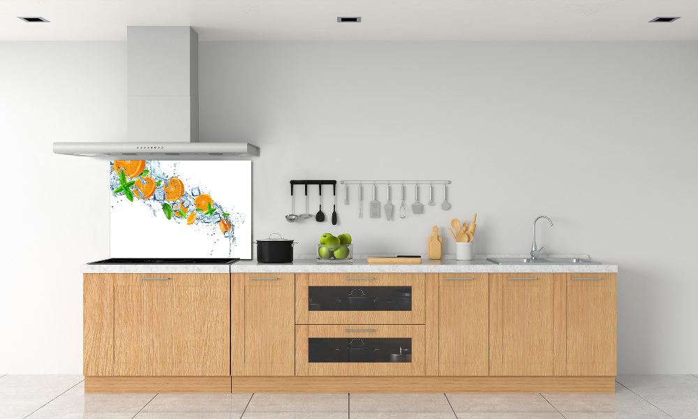 Cooker splashback Oranges