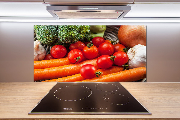 Cooker splashback Vegetables