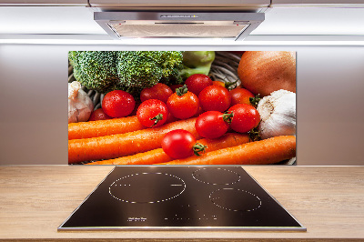 Cooker splashback Vegetables