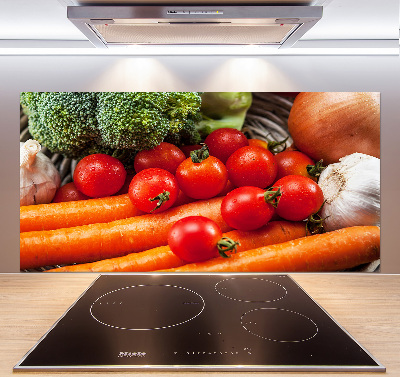 Cooker splashback Vegetables