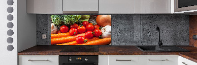 Cooker splashback Vegetables