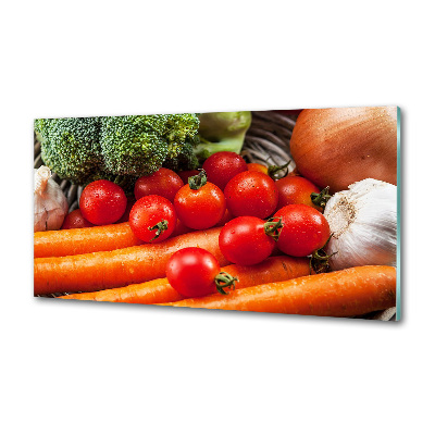 Cooker splashback Vegetables