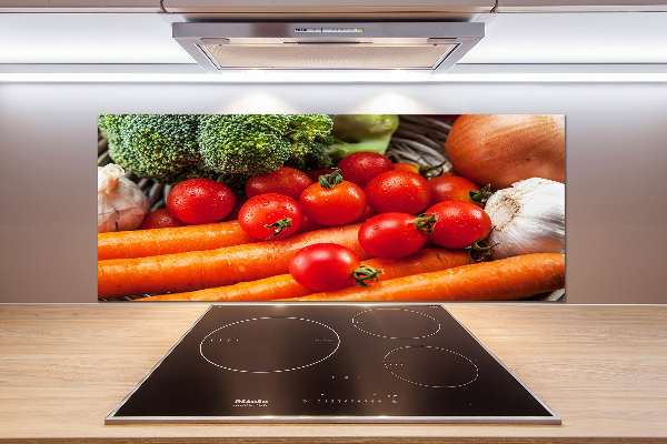 Cooker splashback Vegetables