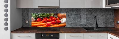 Cooker splashback Vegetables