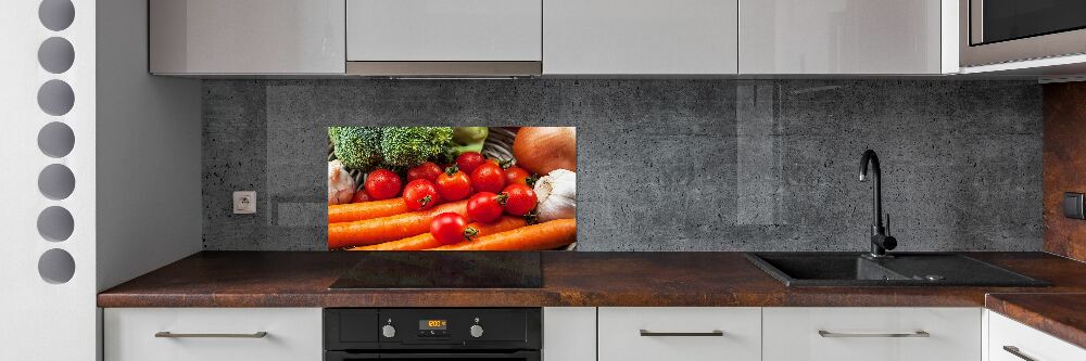 Cooker splashback Vegetables