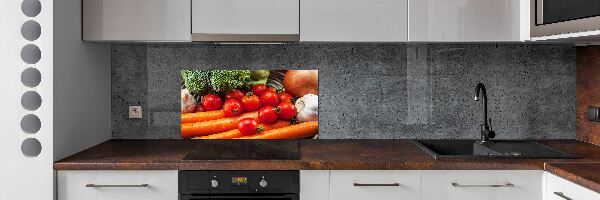 Cooker splashback Vegetables