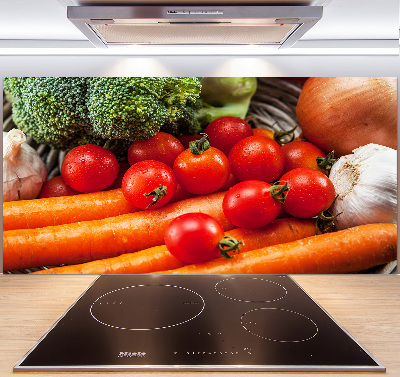 Cooker splashback Vegetables