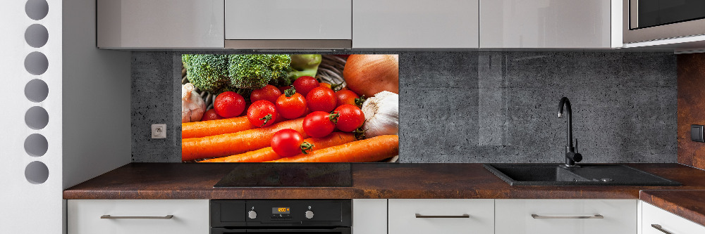 Cooker splashback Vegetables