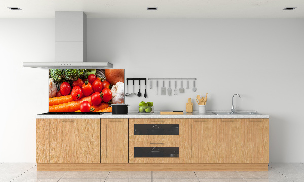 Cooker splashback Vegetables