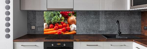 Cooker splashback Vegetables