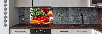 Cooker splashback Vegetables