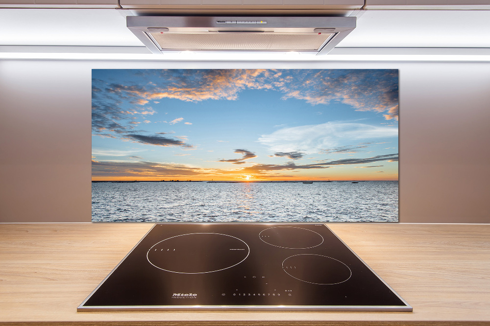 Cooker splashback Twilight by the sea