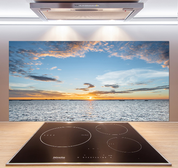 Cooker splashback Twilight by the sea