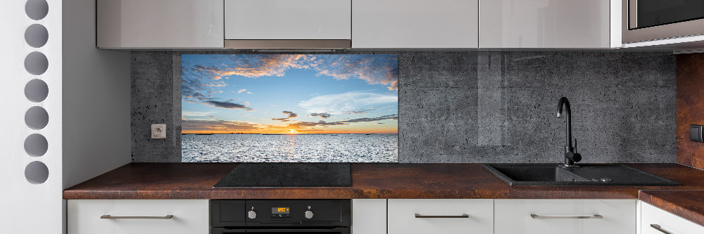 Cooker splashback Twilight by the sea