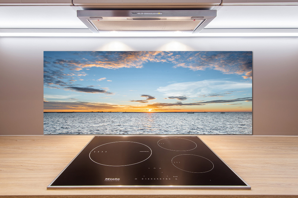 Cooker splashback Twilight by the sea