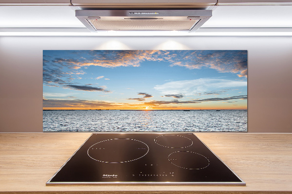 Cooker splashback Twilight by the sea