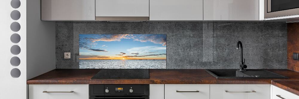 Cooker splashback Twilight by the sea