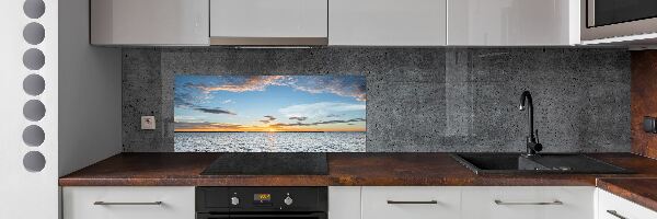 Cooker splashback Twilight by the sea