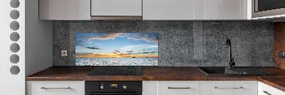 Cooker splashback Twilight by the sea