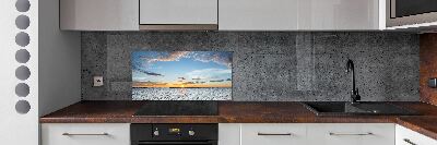 Cooker splashback Twilight by the sea