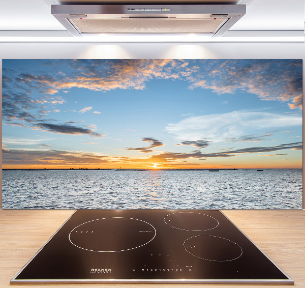 Cooker splashback Twilight by the sea