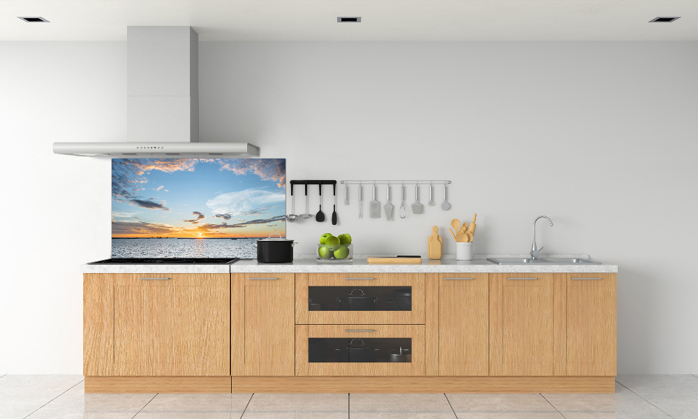 Cooker splashback Twilight by the sea