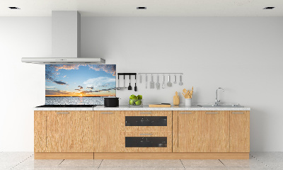 Cooker splashback Twilight by the sea