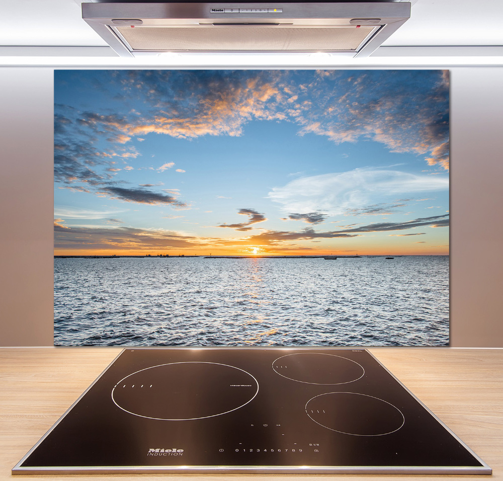 Cooker splashback Twilight by the sea