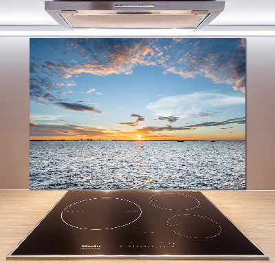 Cooker splashback Twilight by the sea