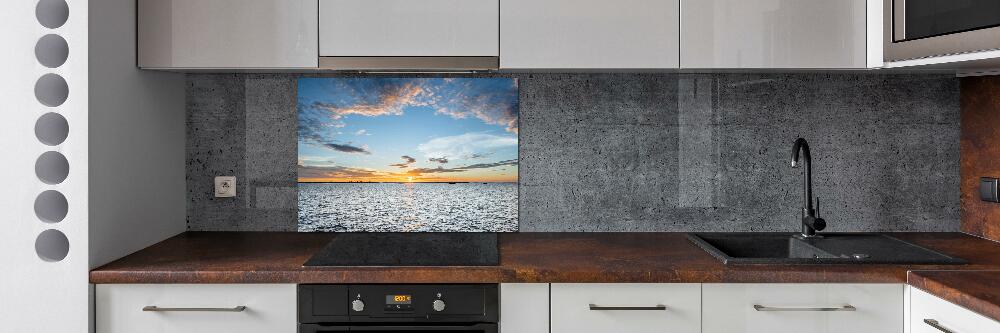 Cooker splashback Twilight by the sea